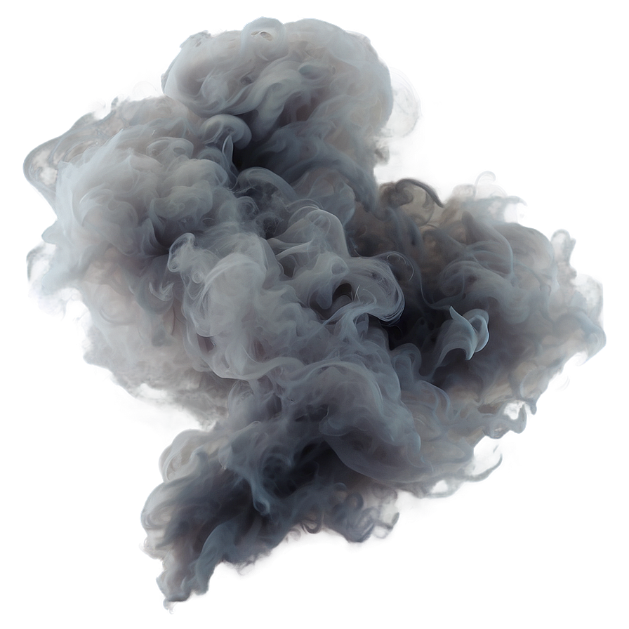 Grey Smoke Twist Png 82