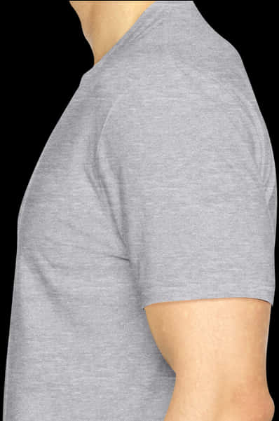 Grey T Shirt Side View