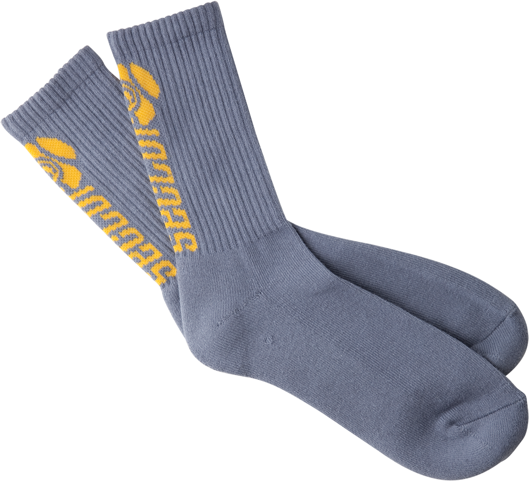 Grey Yellow Patterned Socks