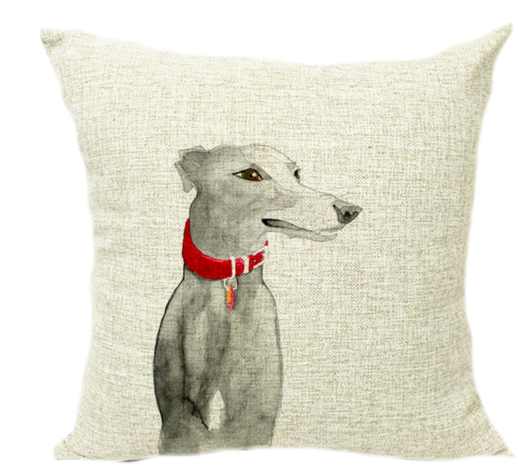 Greyhound Cushion Art