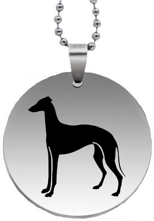 Greyhound Silhouette Pendant