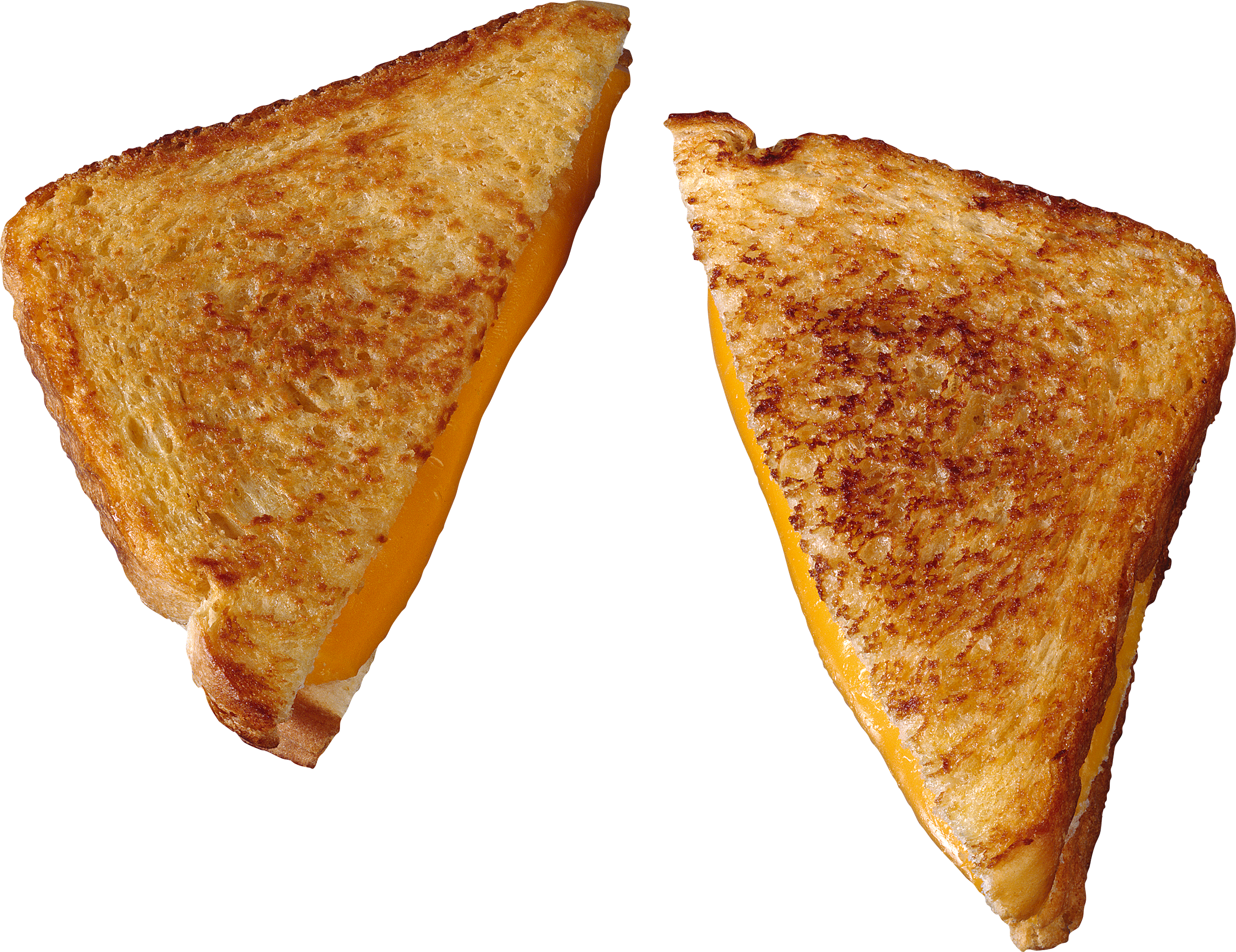 Grilled Cheese Sandwich Halves