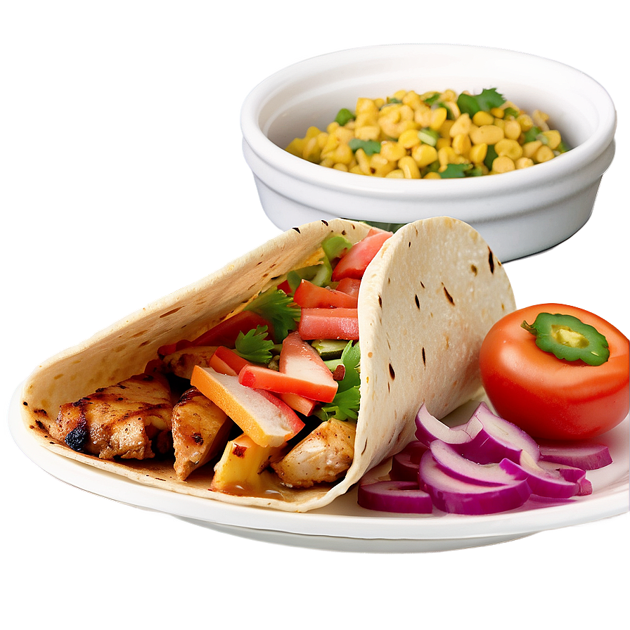 Grilled Chicken Tacos Meal Png 64