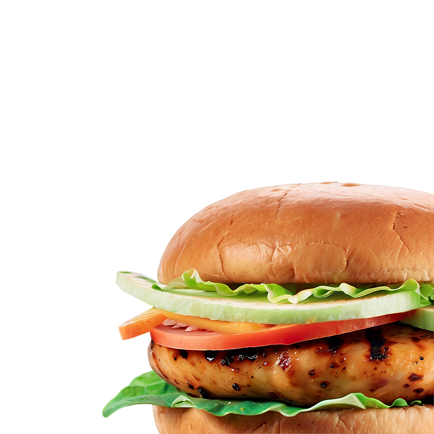 Grilled Chicken Whopper Png Wdx49