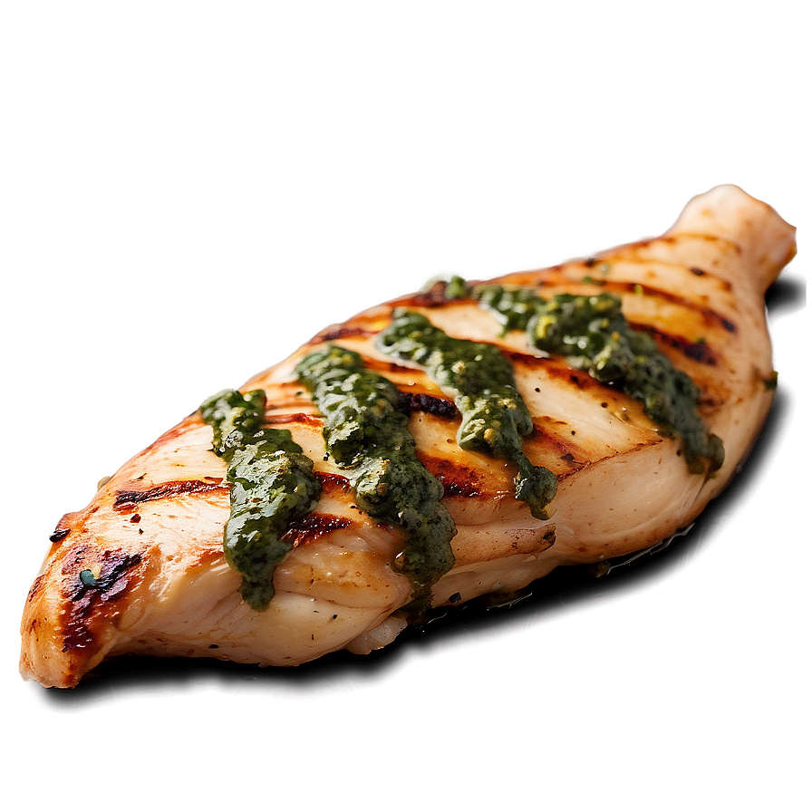 Grilled Chicken With Chimichurri Sauce Png Fhn53