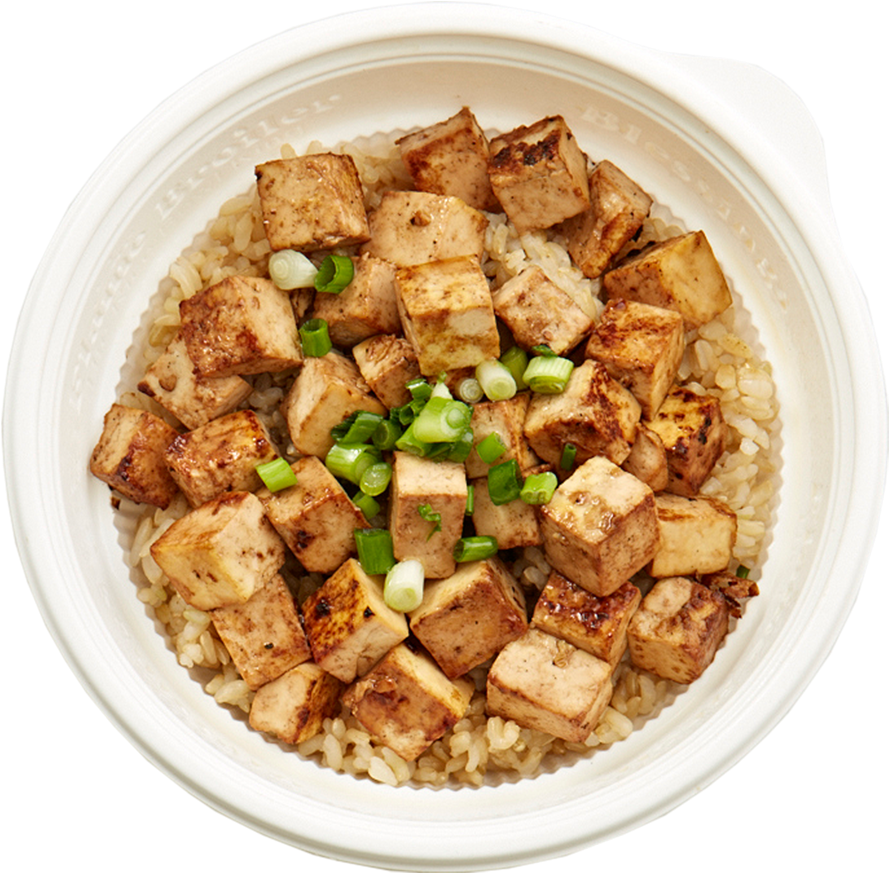 Grilled Tofu Brown Rice Bowl