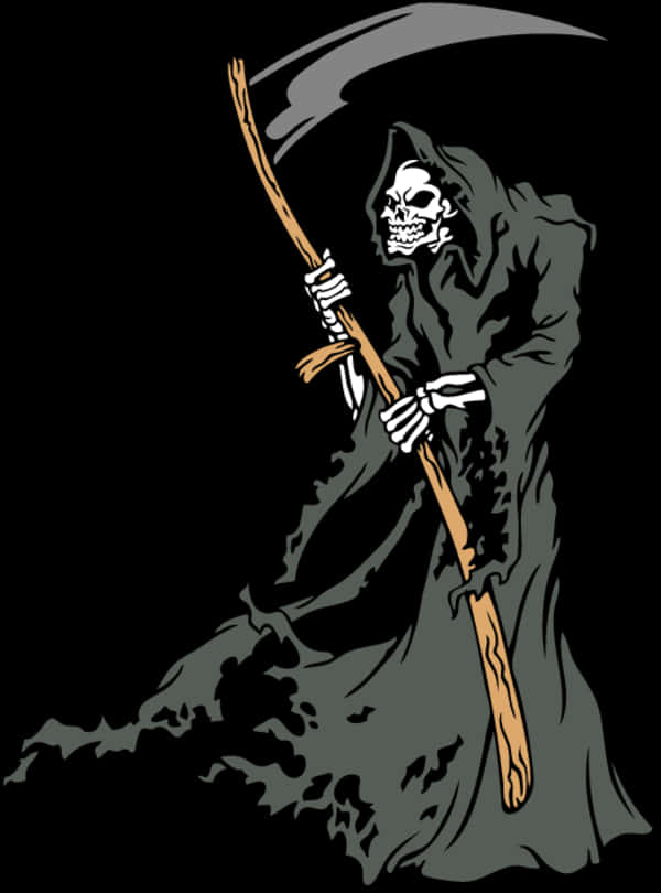 Grim Reaper Graphic Art