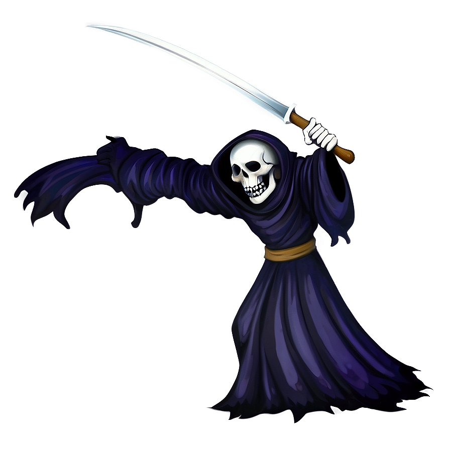 Grim Reaper In Battle Png 05062024