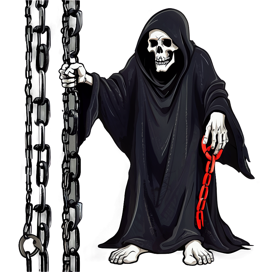 Grim Reaper In Chains Png 05062024