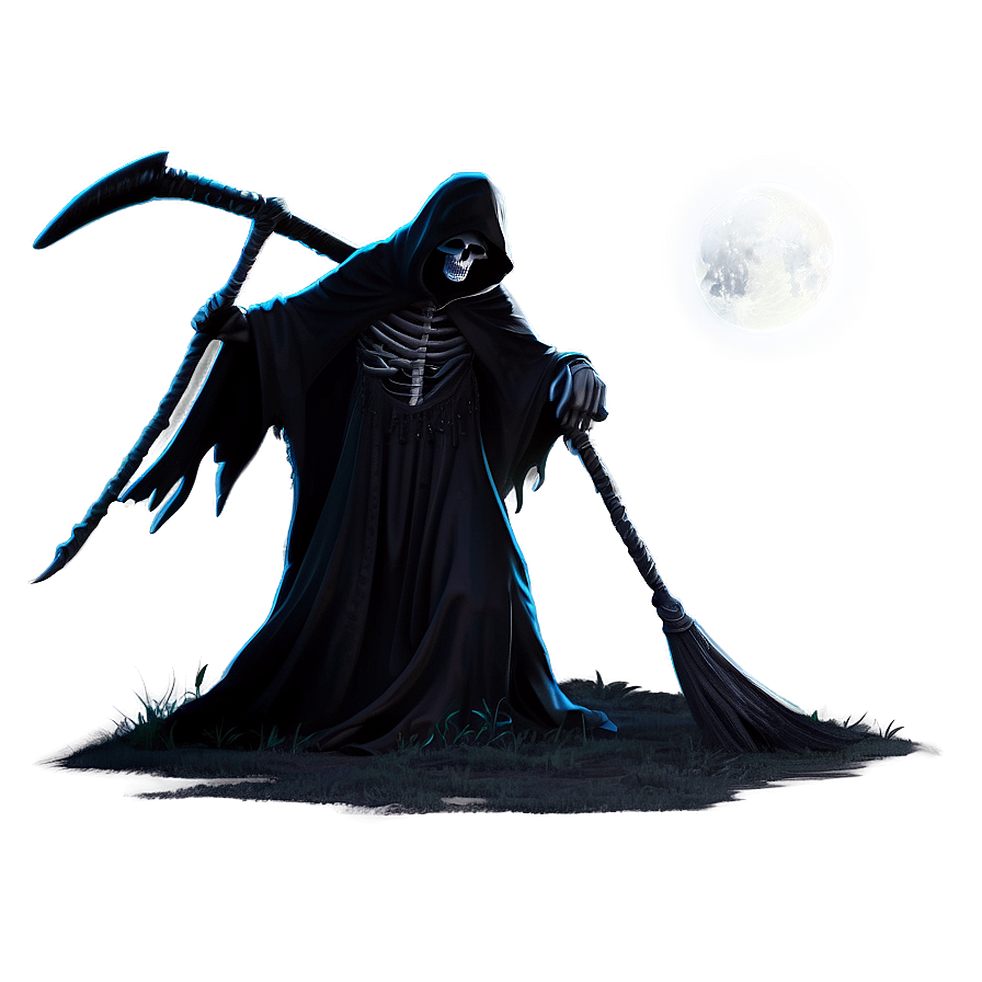 Grim Reaper In Moonlight Png 73