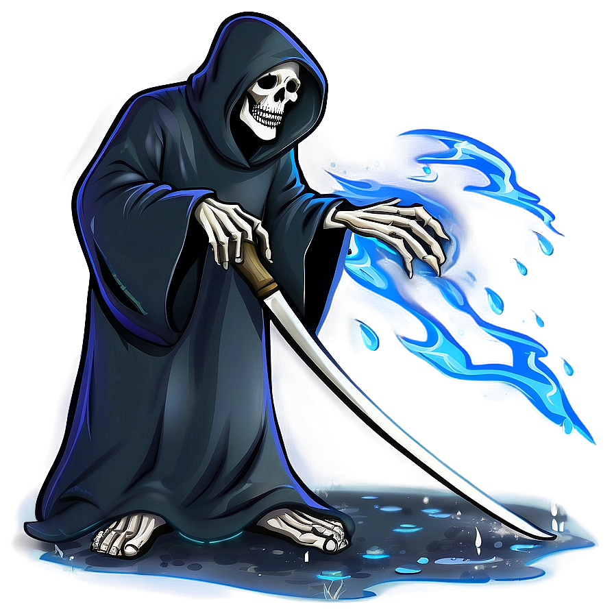 Grim Reaper In Rain Png 05062024