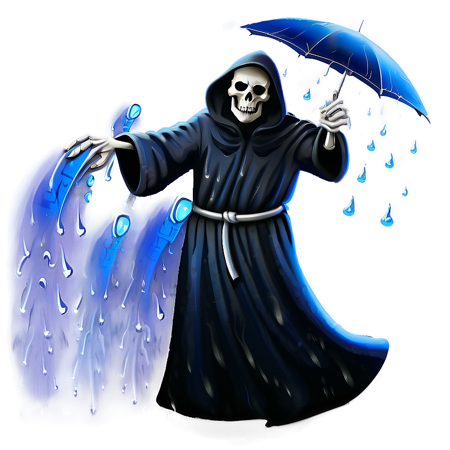 Grim Reaper In Rain Png Ikd69