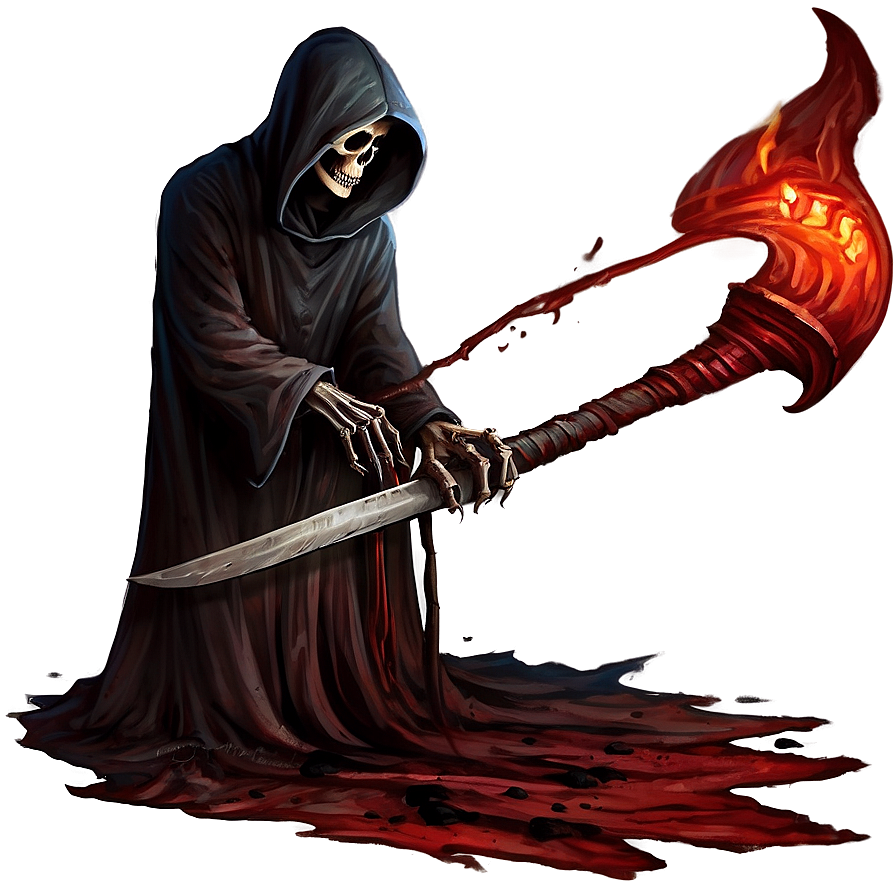 Grim Reaper In Shadow Png 05062024