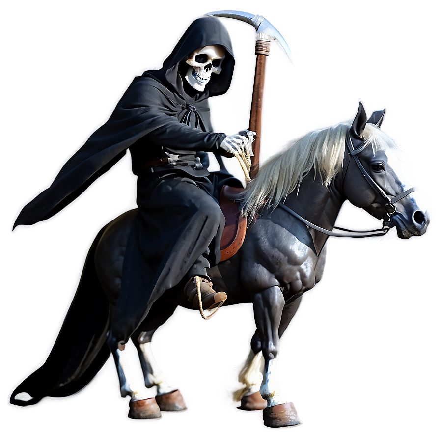 Grim Reaper On Horseback Png 05062024