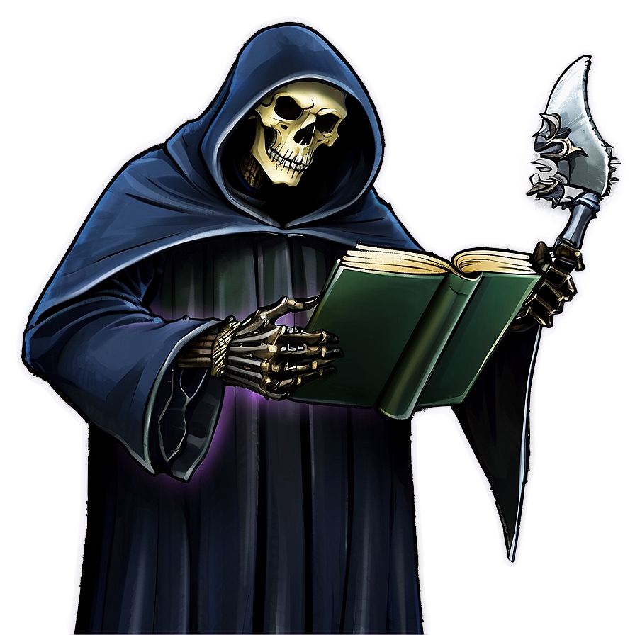 Grim Reaper With Book Png Imk52
