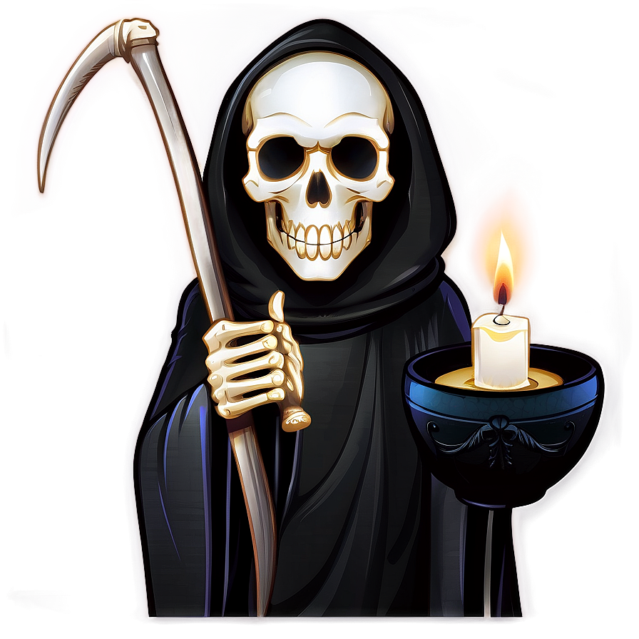 Grim Reaper With Candle Png Vil