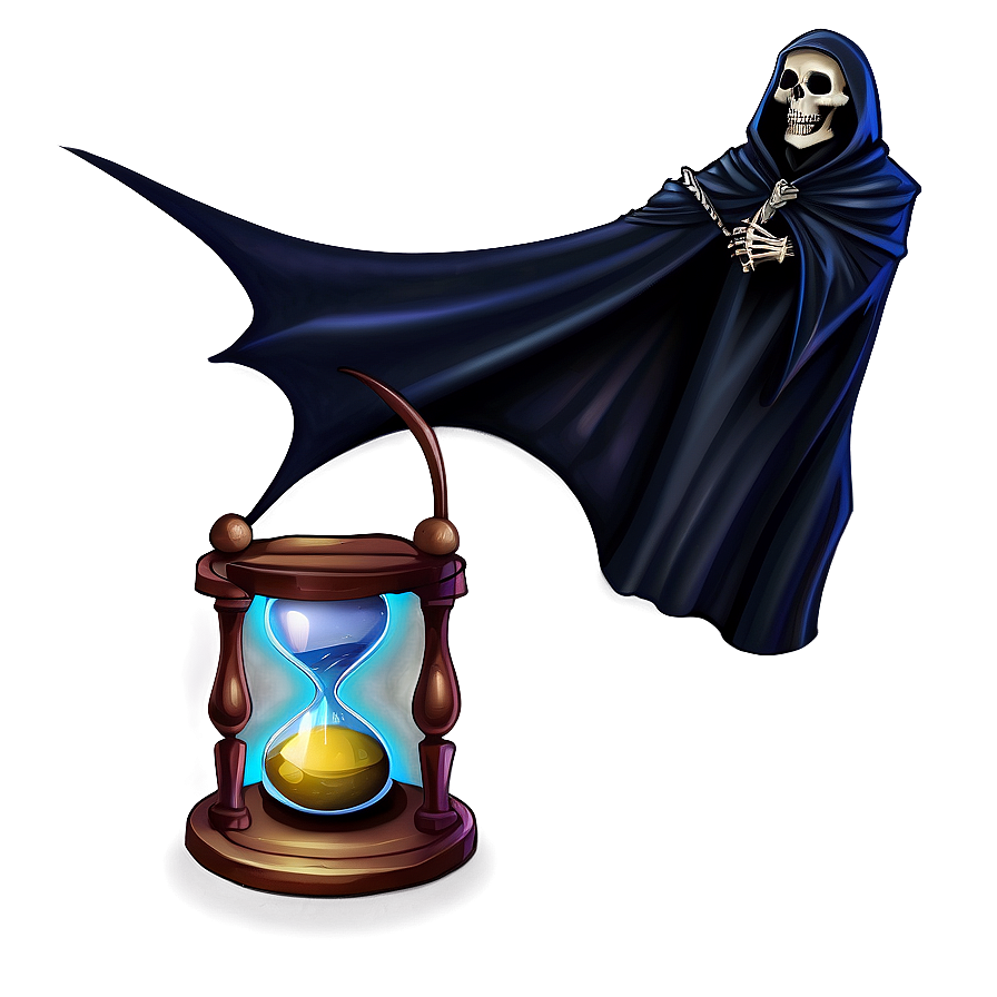 Grim Reaper With Hourglass Png 49