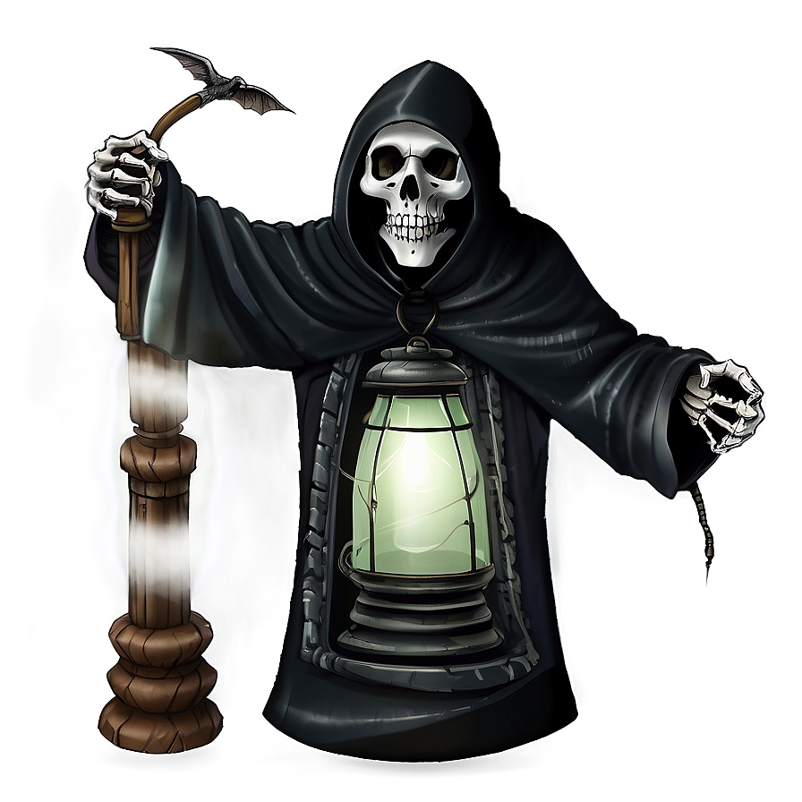 Grim Reaper With Lantern Png 32