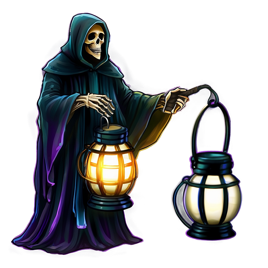 Grim Reaper With Lantern Png Qnx