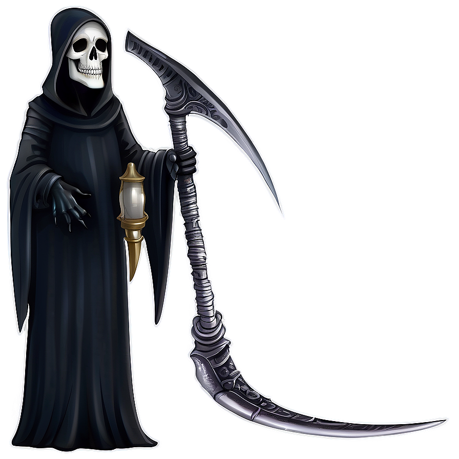 Grim Reaper With Scales Png Qsp