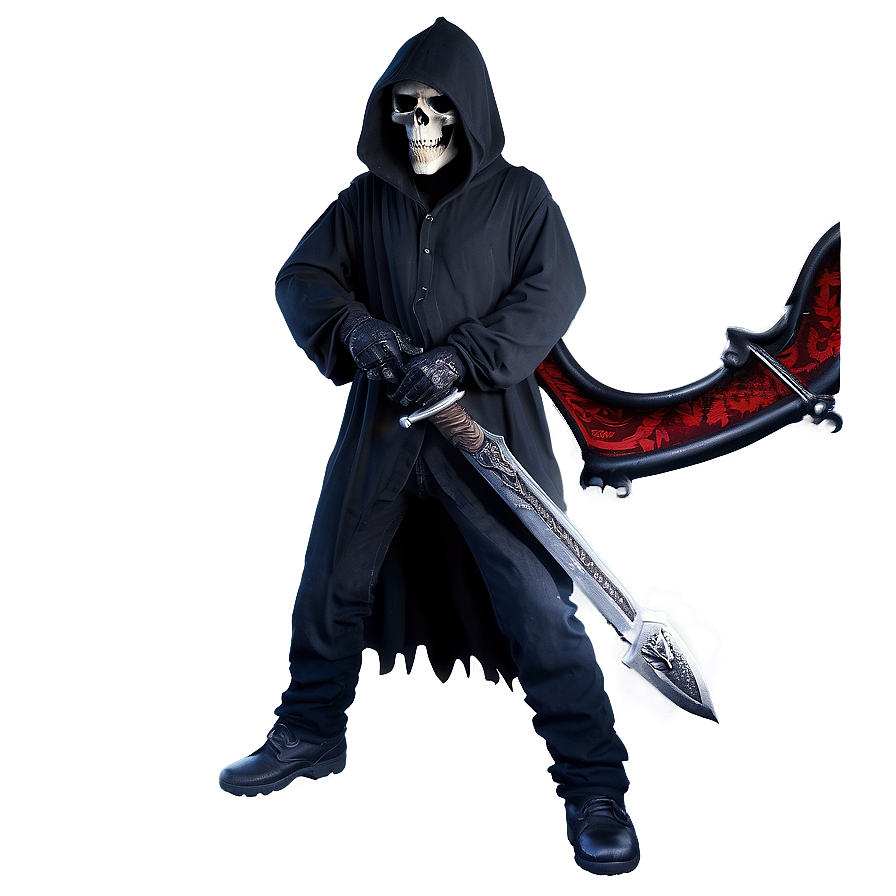 Grim Reaper With Sword Png Cyj30