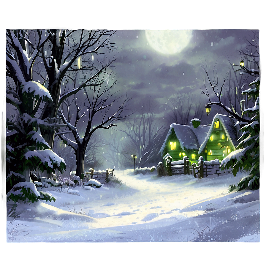 Grinch Christmas Snow Scene Png 06132024