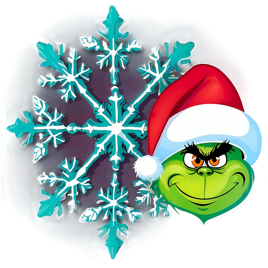 Grinch Christmas Snowflake Png 33