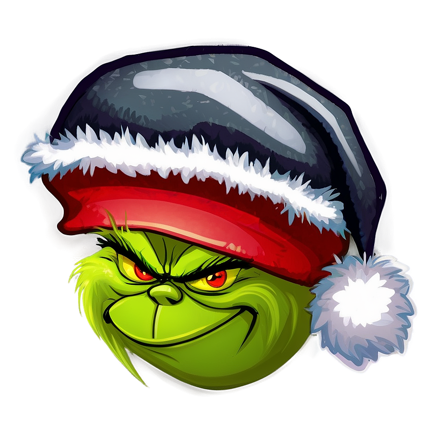 Grinch Christmas Sticker Png Kqd96