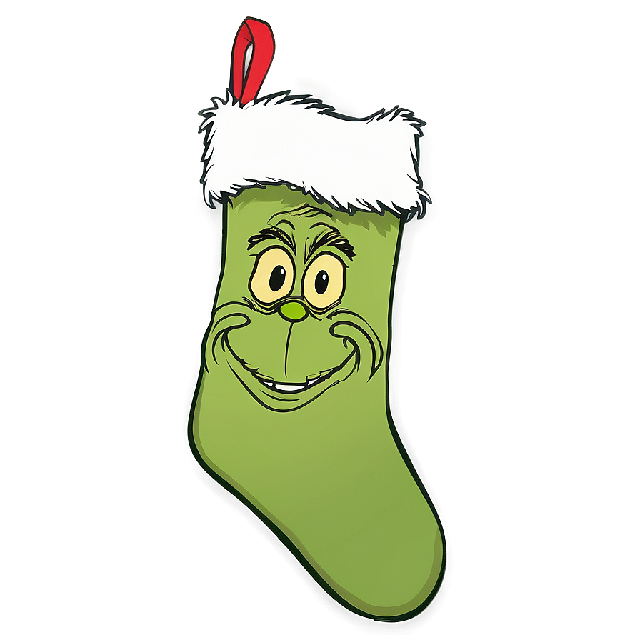 Grinch Christmas Stocking Png Erh