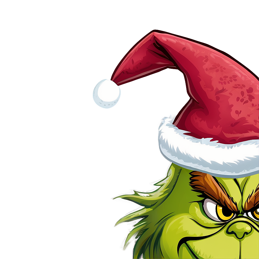 Grinch Santa Hat Png Pky