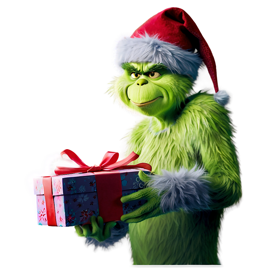 Grinch With Gifts Png 5