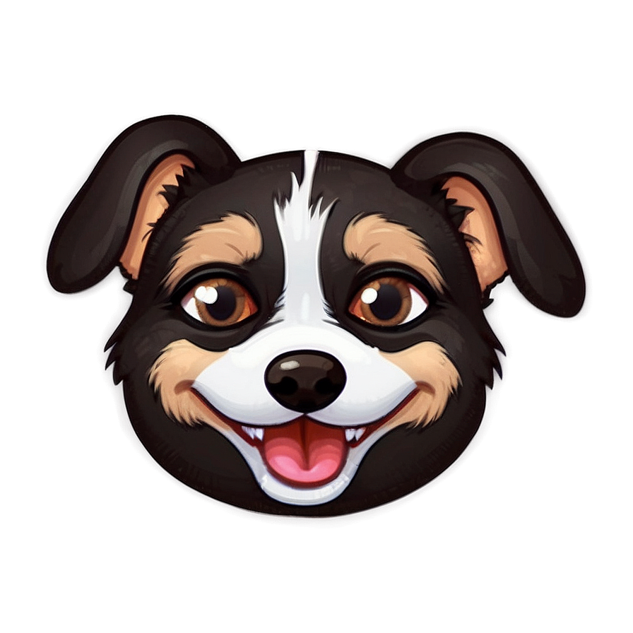 Grinning Small Dog Emoji Png 56