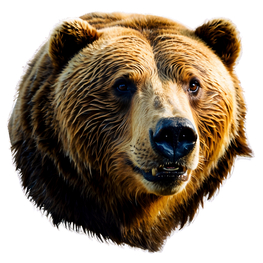 Grizzly Bear Face Clipart Png Qlx