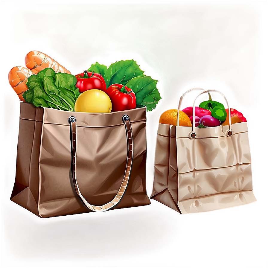 Grocery Bag Set Png 2