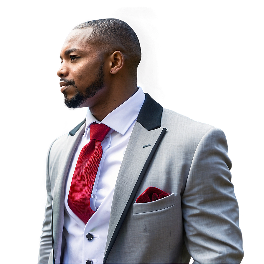 Groom's Suit And Tie Detail Png 21