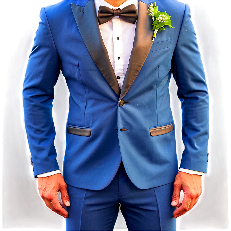 Groom's Suit And Tie Detail Png Jts