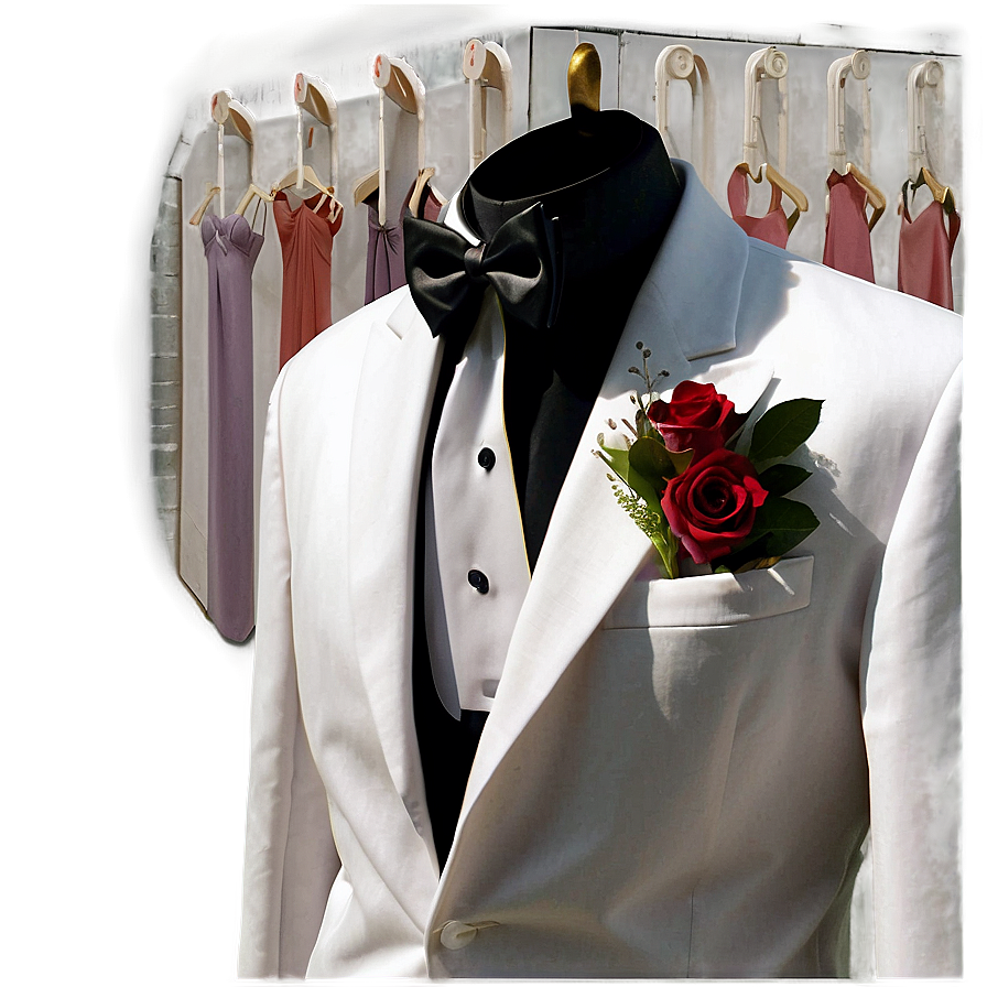 Groom's Wedding Tuxedo Png Usc24