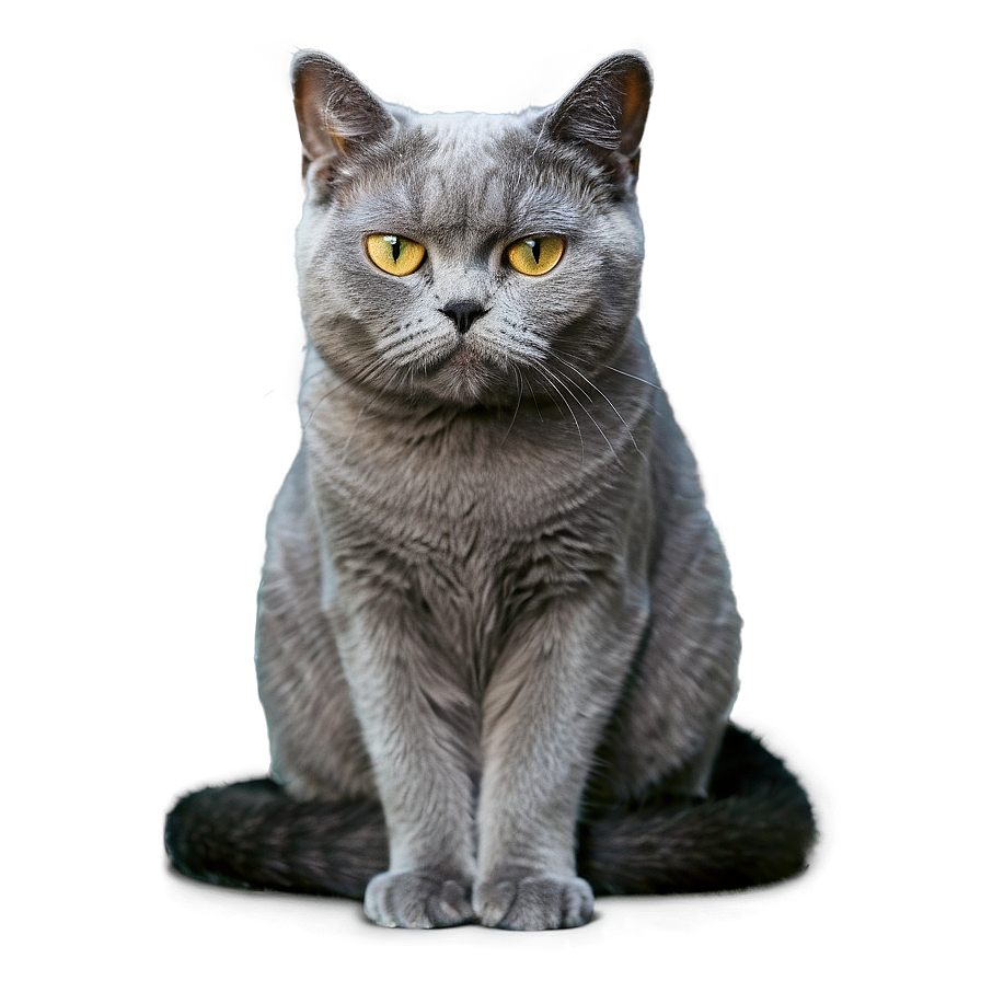 Grumpy Grey Cat Png Xta