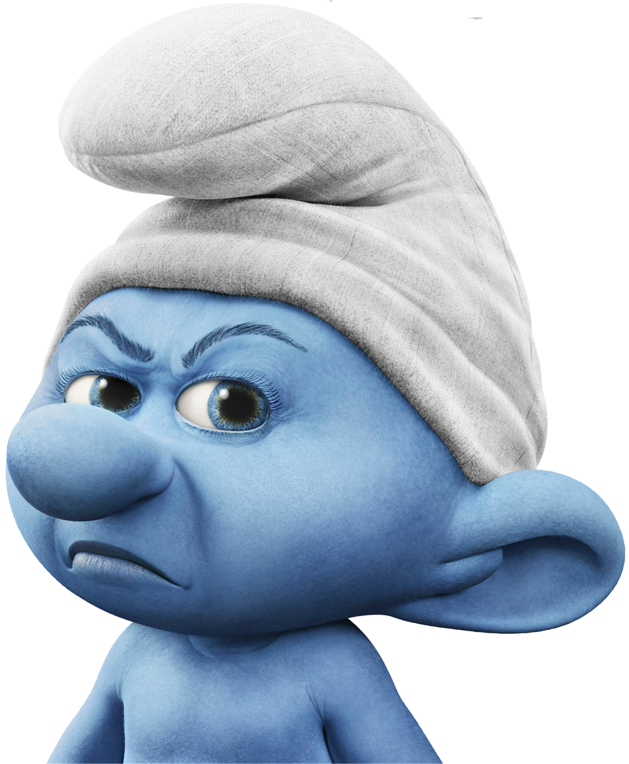 Grumpy Smurf Close Up