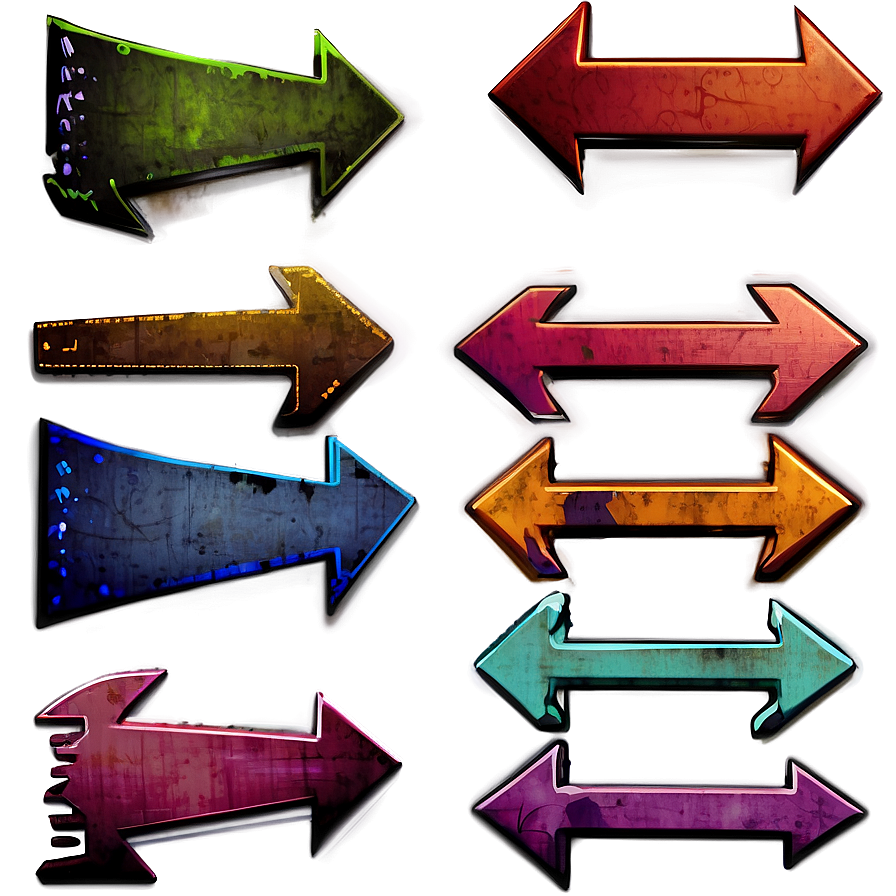 Grunge Arrow Icons Png Fys