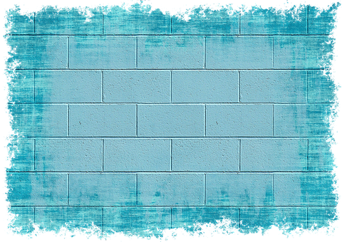 Grunge Blue Brick Wall Texture