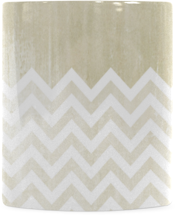 Grunge Chevron Pattern Ceramic Vase