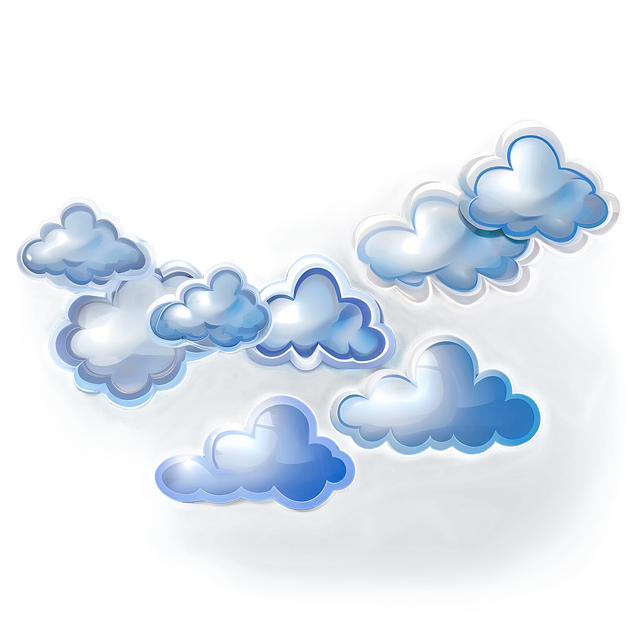 Grunge Cloud Shapes Png Cum32