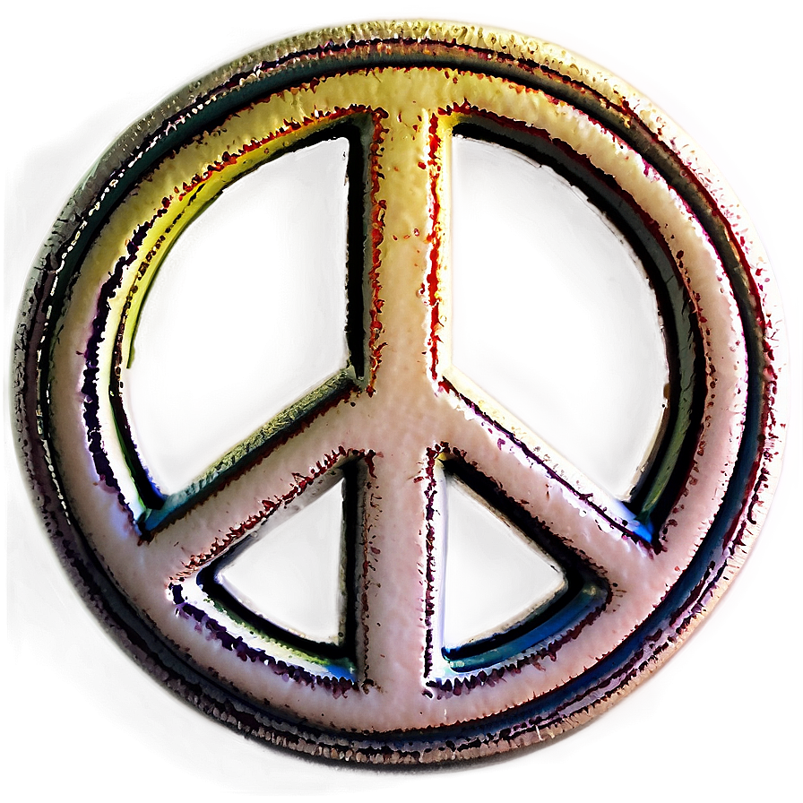 Grunge Peace Symbol Png 95