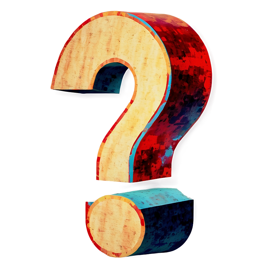 Grunge Question Mark Png 04292024