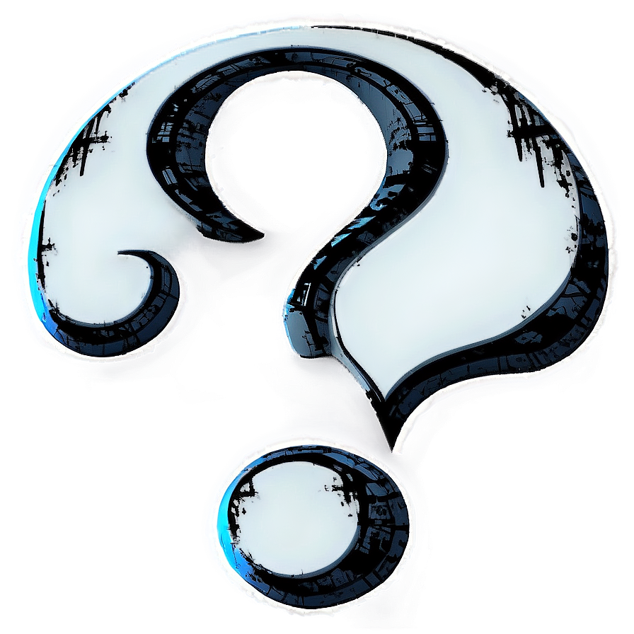 Grunge Question Mark Png 04292024