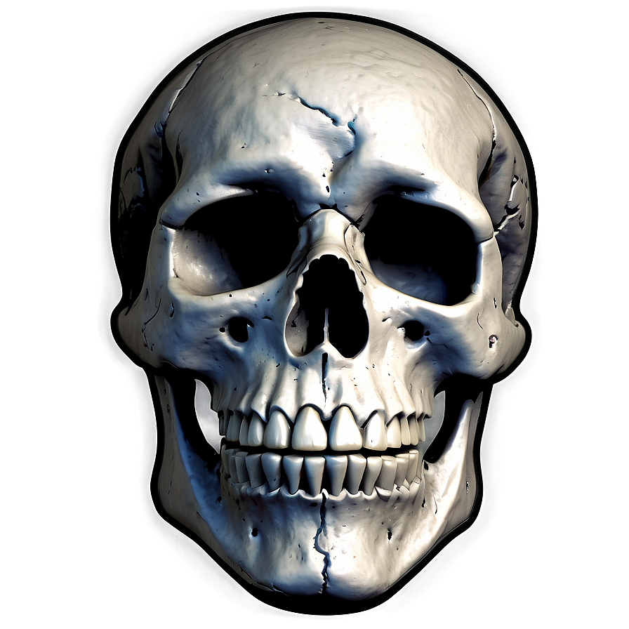 Grunge Skull Logo Png C