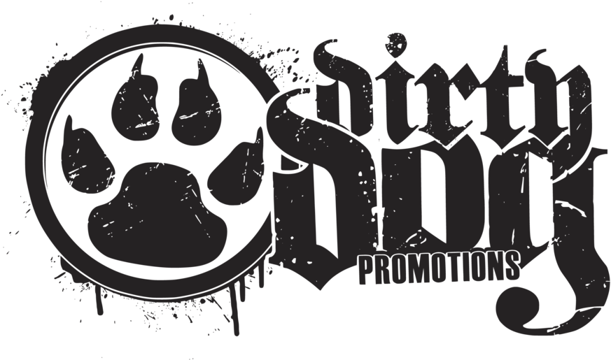 Grunge Style Dirty Dog Promotions Logo