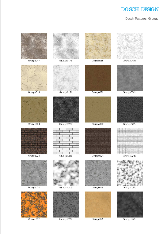 Grunge Texture Samples Dosch Design