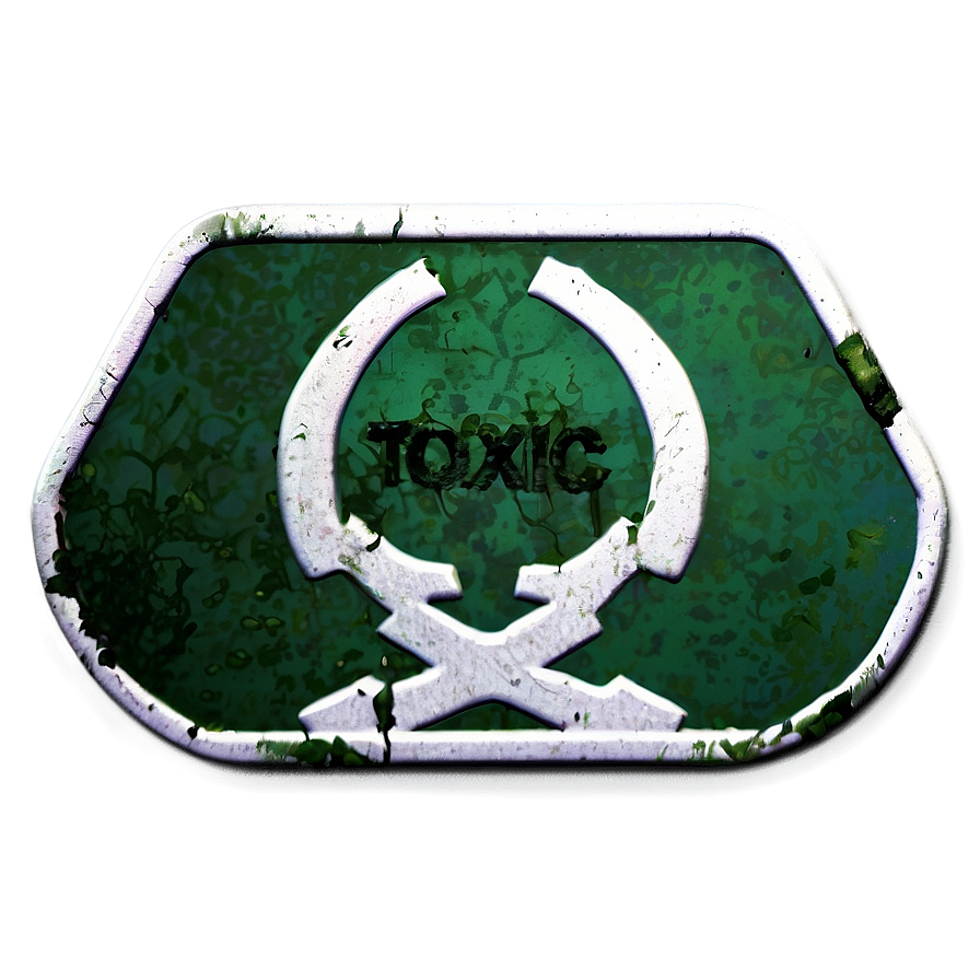 Grunge Toxic Emblem Png 06202024